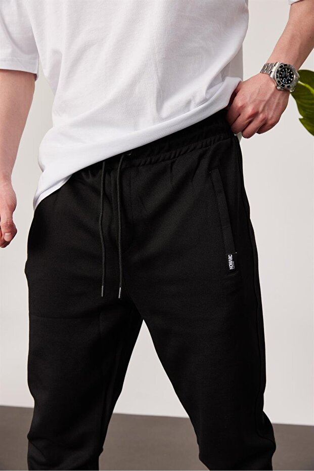 Erkek Basic Siyah Eşofman Altı NM-1 - 2