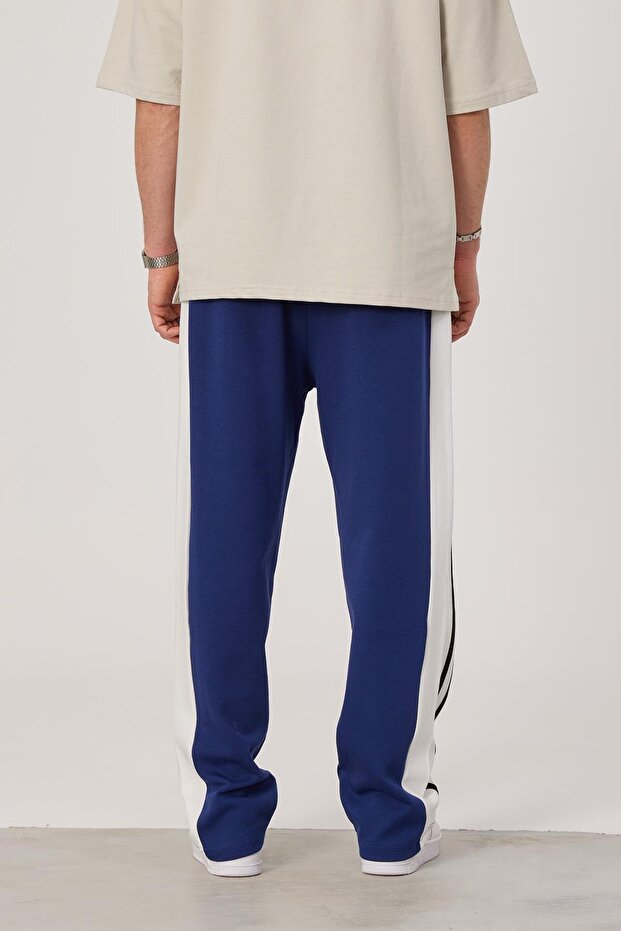 بنطلون رياضي أزرق مع ملصق إديشن - 6