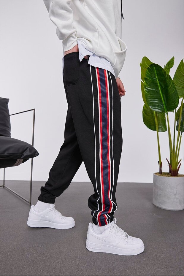 Nmrc Striped Black Sweatpants - 4