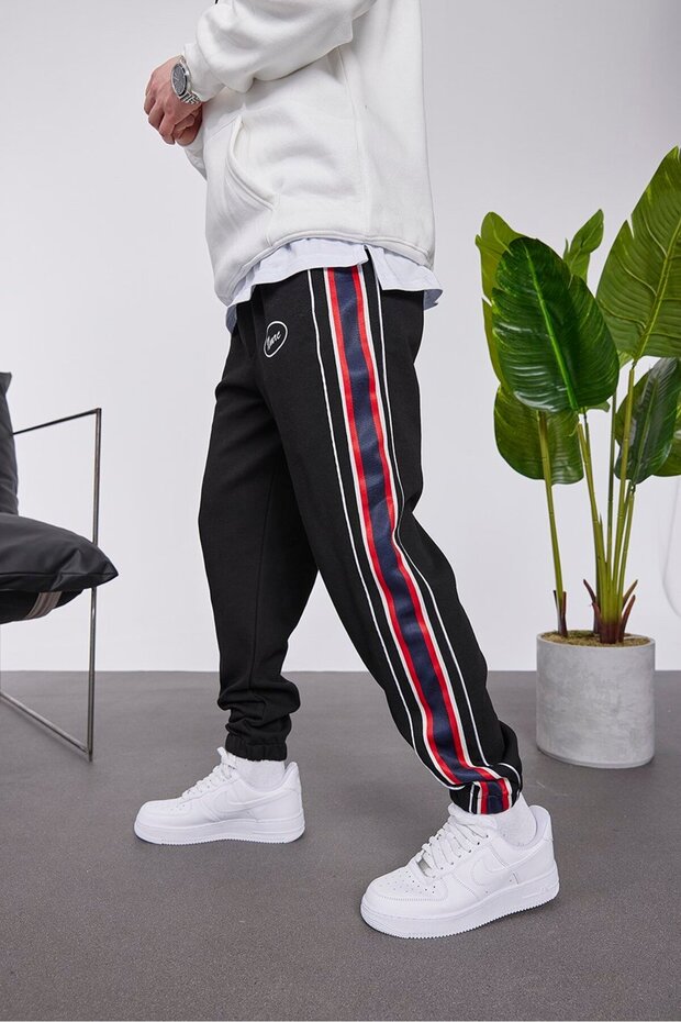 Nmrc Striped Black Sweatpants - 1