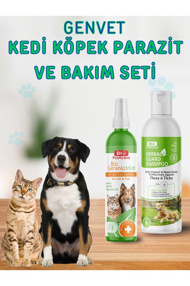 Genvet - Bio PetActive GeranioMint ve Bio PetActive Herbal Guard Şampuan - 2