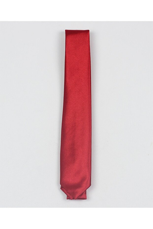 Boy's Solid Color Tie Red - 1