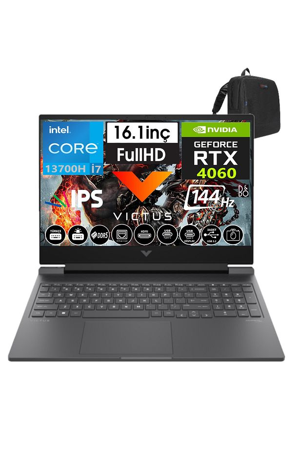 Victus 16-R0065NT I7-13700H 48GB 512GB SSD 8GB/RTX4060 WIN11HOME 16.1" 144 Hz Fhd IPS W8B5Y3EA29 - 1
