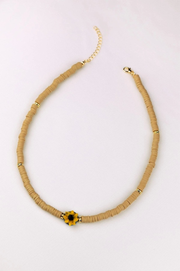 Çiçek Model Fimo Kolye - 2