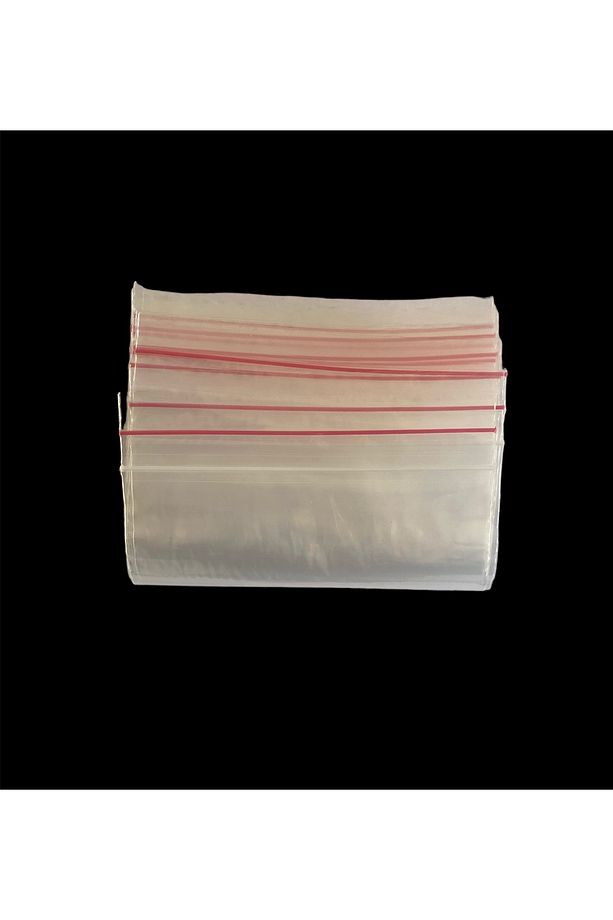 50 Adet 17X23 Cm Şeffaf Kilitli Poşet, Çerez Kuruyemiş Bakliyat Poşeti, Kilitli Torba - 8