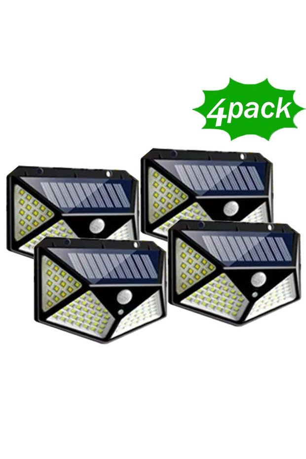 100LED 4pack 12Pack Outdoor Solar Lights 3 Modes Motion Sensor Lights Waterproof Wall Lights for Bac