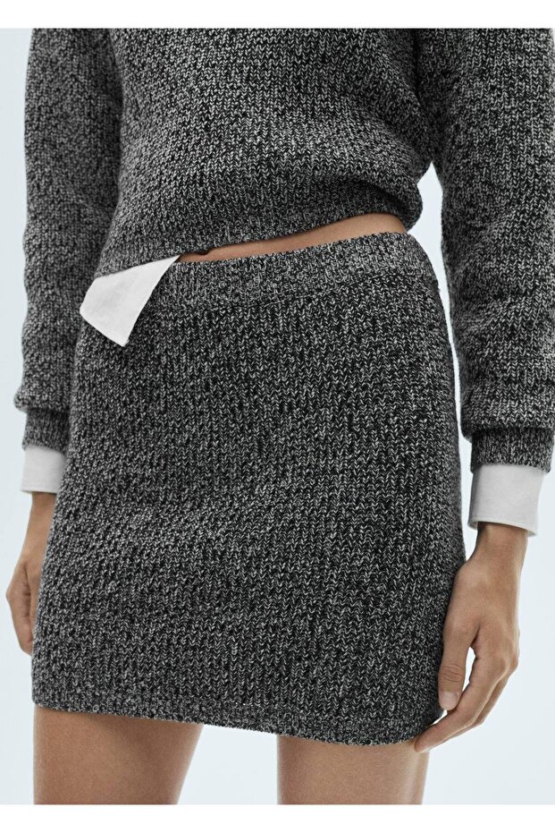 Kırçıllı mini etek - 8