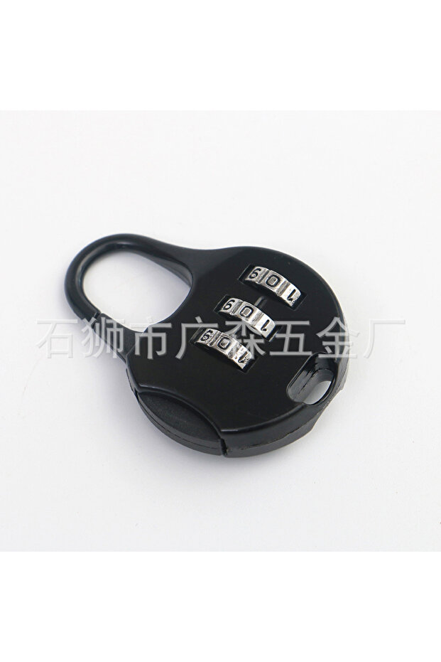 black Combination lock small padlock luggage backpack zipper lock gym dormitory cabinet combination