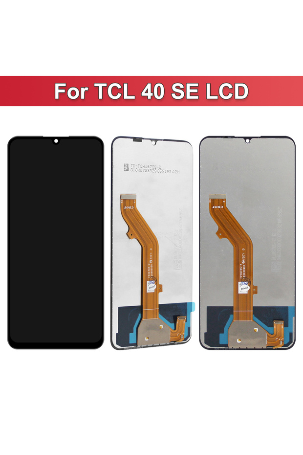 Black No Frame 6.75" For Tcl 40 Se Lcd Display Touch Screen Digitizer Assembly Replacement For Tcl T - 6