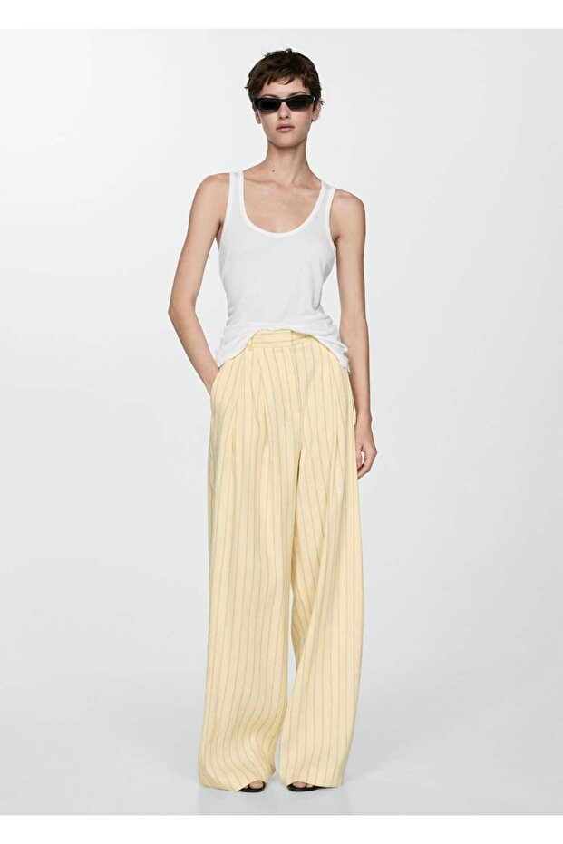 Askılı triko bluz - 2