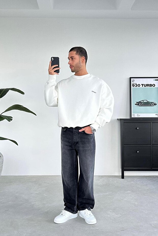 Beyaz Studios Creative Oversize Sweat - 4