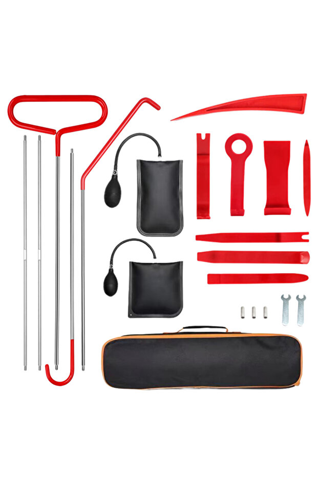 21Pcs Hot Car Door Repair Hand Tools Wedge Pump Locksmith Thickened Kit Air Cushion Emergency Open U