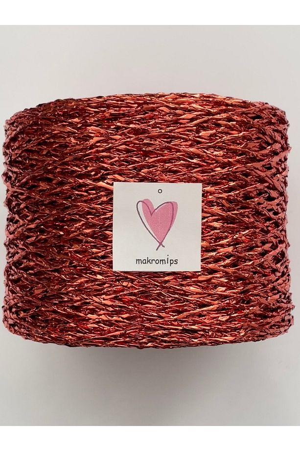 PREMIUM TWİSTED METALİK KAĞIT İP ( 250 gr/420m) POLYESTER PARLAK ÇANTA İPİ ÖRGÜ SÜSLEME PAKET İP - 2