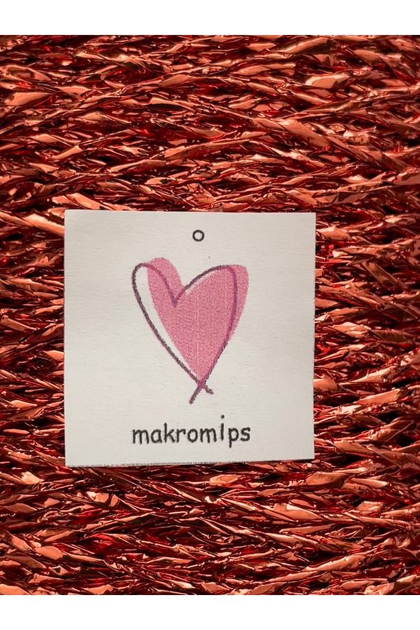 PREMIUM TWİSTED METALİK KAĞIT İP ( 250 gr/420m) POLYESTER PARLAK ÇANTA İPİ ÖRGÜ SÜSLEME PAKET İP - 4