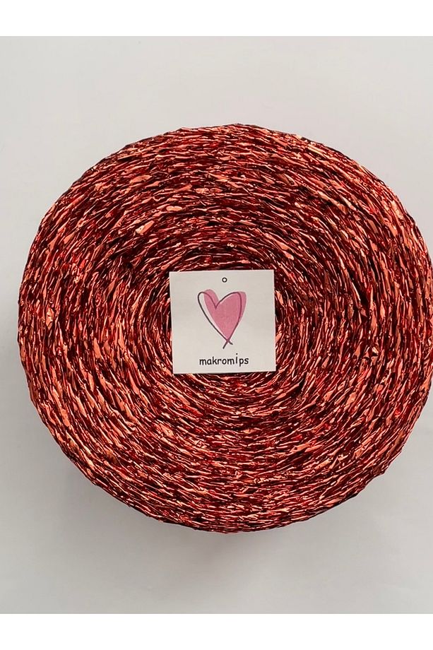 PREMIUM TWİSTED METALİK KAĞIT İP ( 250 gr/420m) POLYESTER PARLAK ÇANTA İPİ ÖRGÜ SÜSLEME PAKET İP - 1