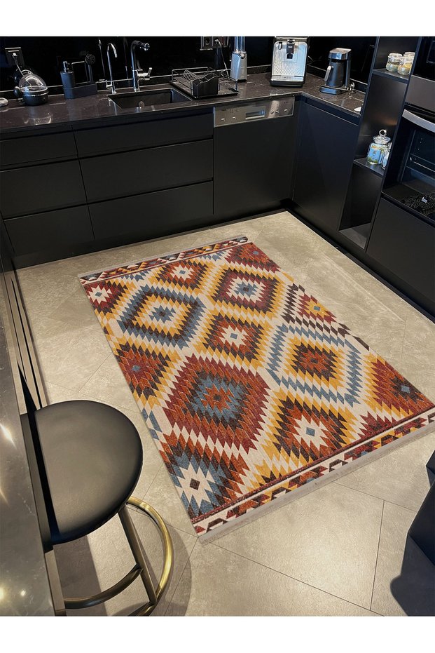 Angel Collection Antique Look Ethnic Patterned Woven Base Modern Decorative Carpet Melek23
