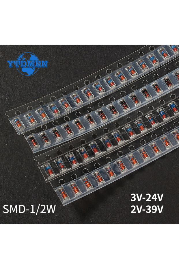 3V-24V 300PCS SMD LL34 Zener Diode Kit 0.5W 1/2W 3V-24V 2V-39V SMD Diode Set 1N4148