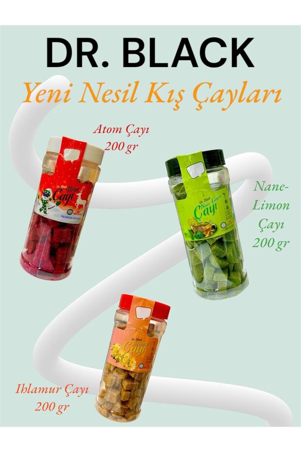 Dr. Black Bitkisel Nane Limon Atom Çayı 200 gr - 2