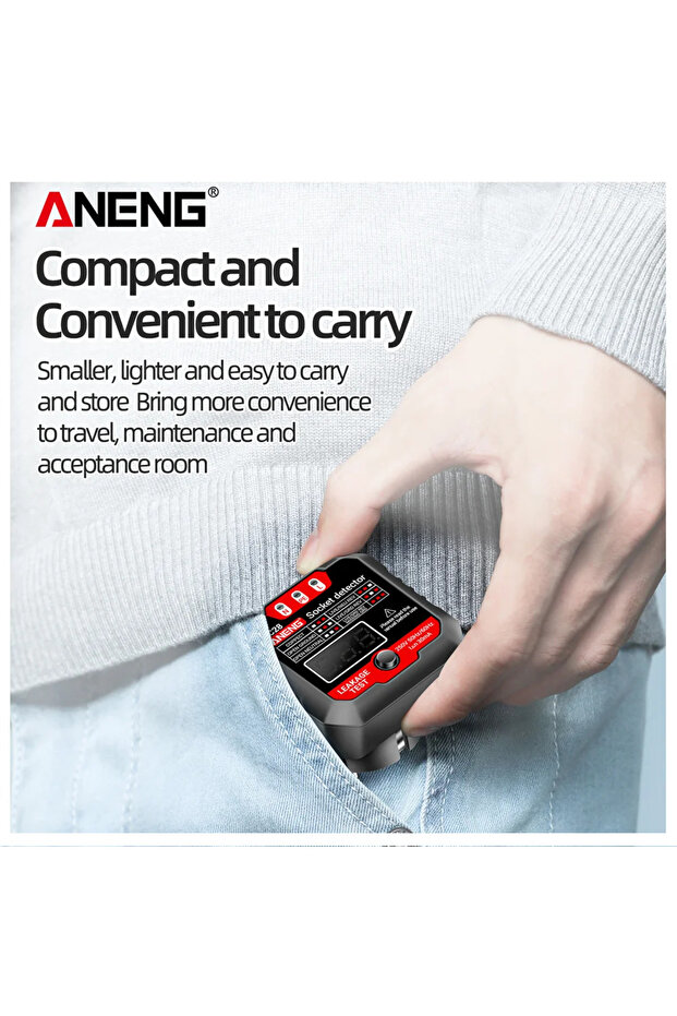 ANENG AC28 Digital Display Socket Tester UK US EU Plug Polarity Phase Pheck Detector Voltage Test... - 4