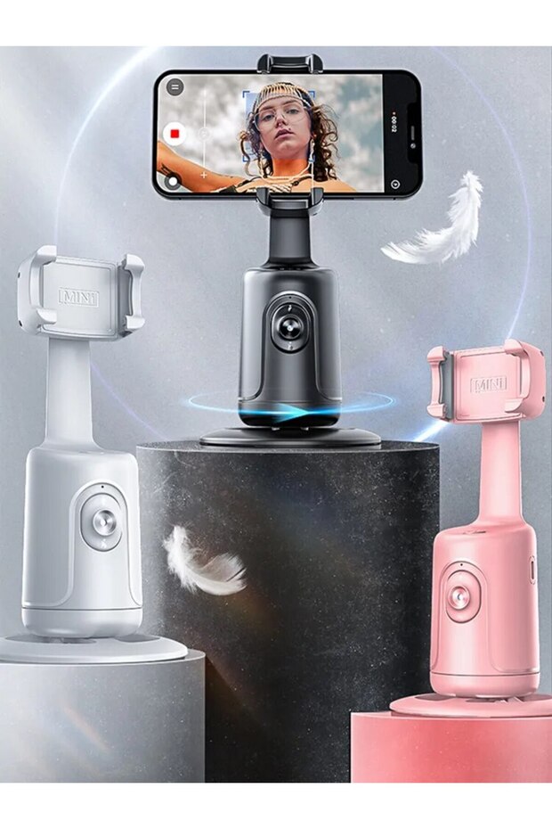 360 Auto Face Tracking Shooting Gimbal AI Camera Recognition Body Track Intelligent Follow Live S... - 6
