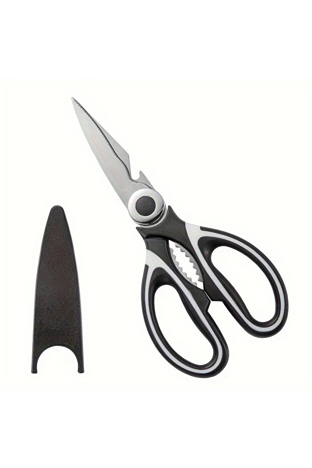 مقص مطبخ متعدد الوظائف، قطعة واحدة، مقص حاد للمطبخ، مقص لعظام الدجاج، مقص لعظام السمك - 1