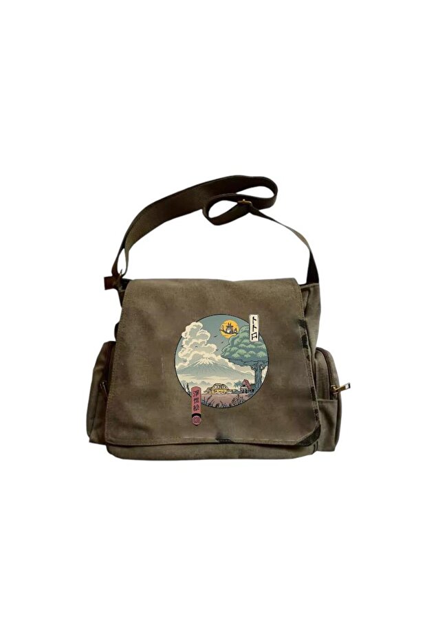 Totoro baskılı Postacı Çanta