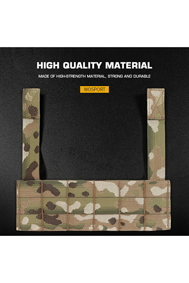 Airsoft Tactical Chest Rig Molle Expansion Plate Navigation Pouch Phone Case Mount D3CRM Chest Ri... - 3