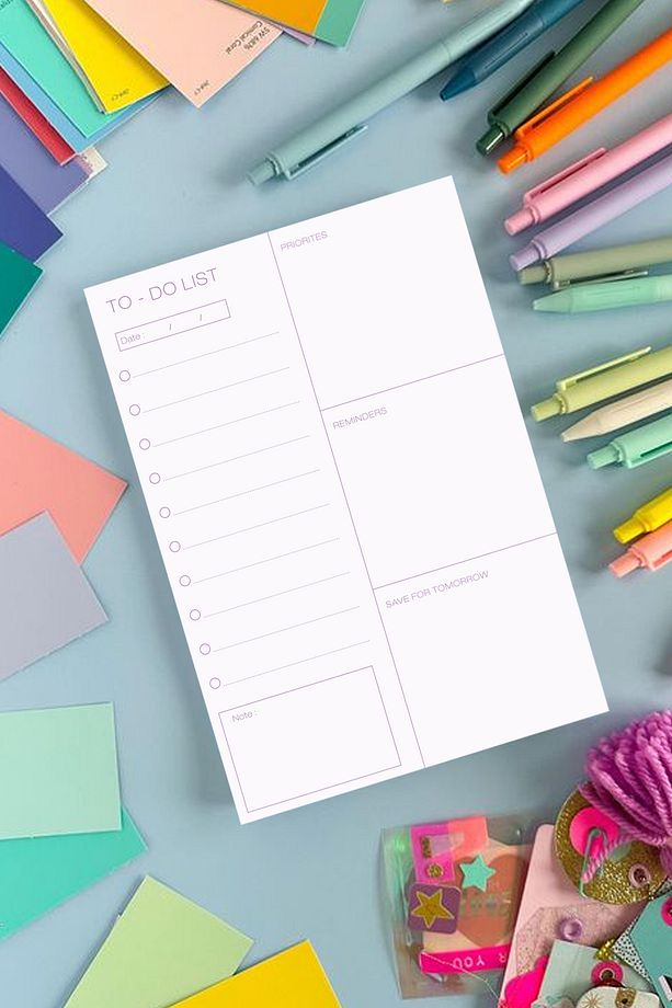 A5 Pastel Renkli Minimalist To Do List Notepad Planlayıcı Bloknot 50 Yaprak - 5