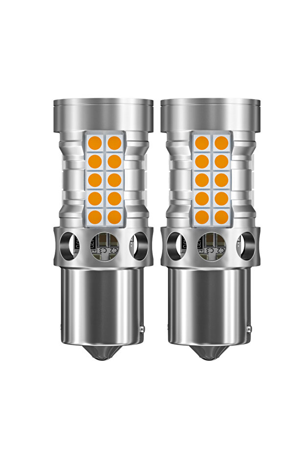 PY21W 7507 BAU15S 2pcs LED Turn Signal Light Blub Lamp PY21W 7507 BAU15S Canbus No Error For Volvo C