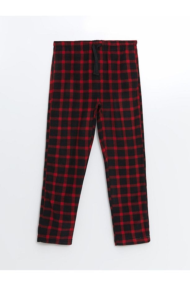Lcwk Standart Kalıp Ekose Polar Pijama Alt - 5