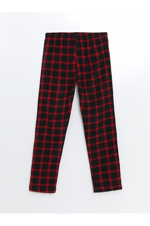Lcwk Standart Kalıp Ekose Polar Pijama Alt - 6