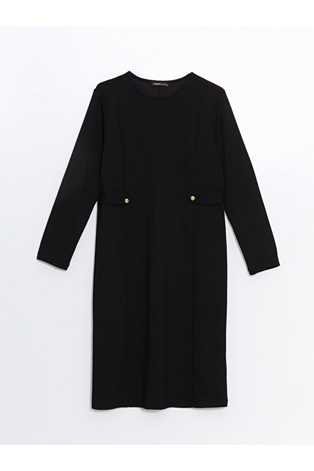 Bisiklet Yaka Kadın Elbise - 5