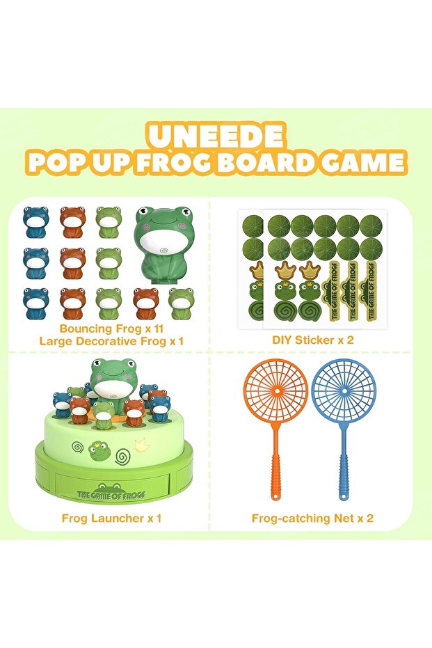 Children's Catapult Frog Turntable Net Fishing Electric Music Sound And Light Parent-child Intera... - 6