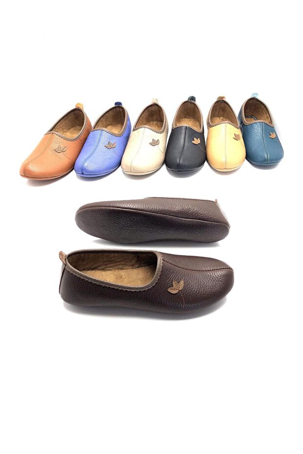 Hakiki Deri Hac Umre Tavaf Patiği Ve Ev Ayakkabısı - 3