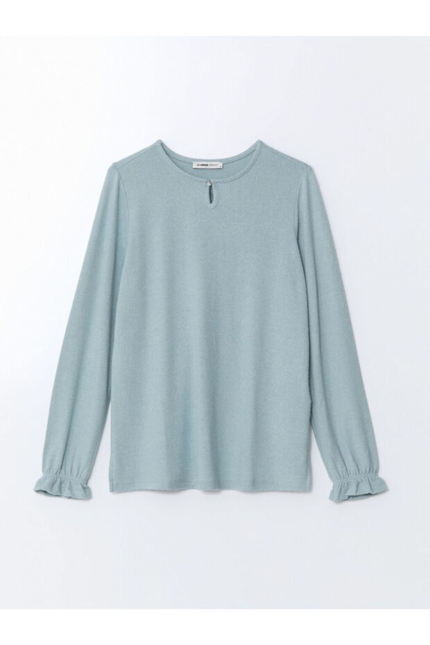 Bisiklet Yaka Kadın Bluz - 5