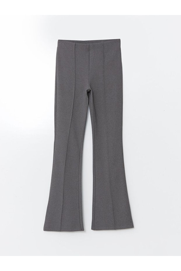 Lcwaikiki Classic Anthracite Melange Extra Skinny Fit Spanish Leg Women's Trousers