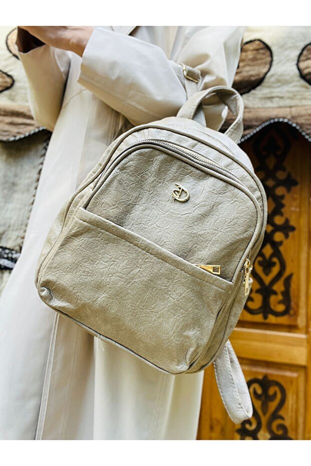 Rucsac din piele artificială moale - 3