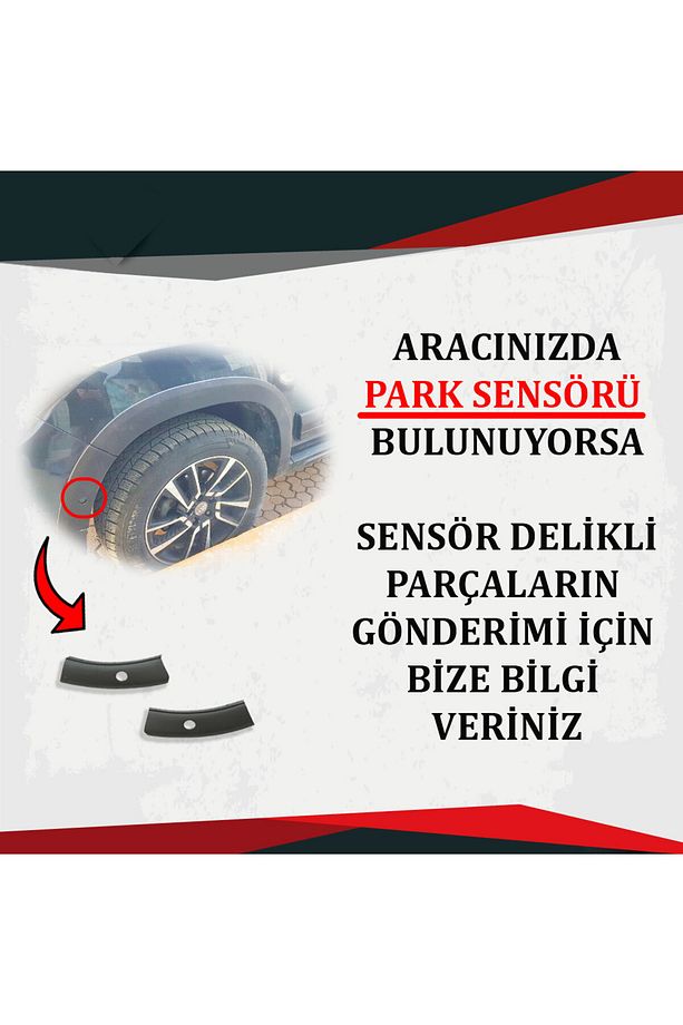 Dacia Duster Ferrous Kapı ve Çamurluk Koruma Dodik Seti 2018 ve Üstü - 2
