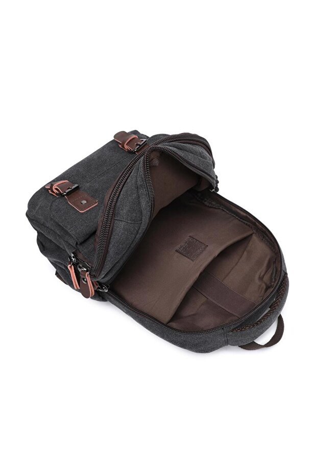 حقيبة ظهر رجالية متوسطة - قماش قماش 1319 - 5
