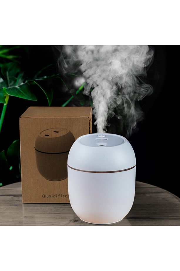 USB Portable Air Humidifier 250ML Essential Oil Diffuser 2 Modes Auto Off with LED Light for Home... - 1