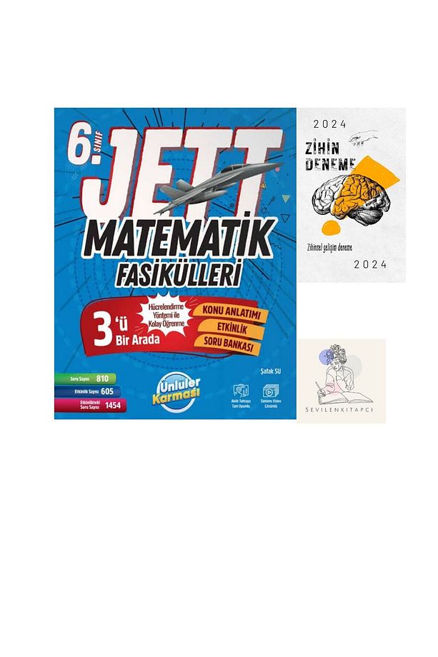 ÜNLÜLER KARMASI 6.SINIF JETT MATEMATİK FASİKÜL+ZİHİN DENEME(SEVİLENKİTAPCİ) GÜNCEL MÜFREDAT - 4