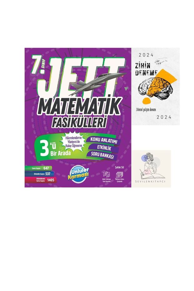 ÜNLÜLER KARMASI 7.SINIF JETT MATEMATİK FASİKÜL+ZİHİN DENEME(SEVİLENKİTAPCİ) GÜNCEL MÜFREDAT - 3