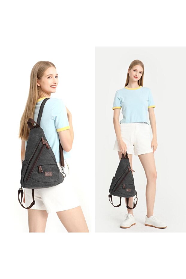 Single Strap Canvas Bodybag - Backpack 1276 - 4
