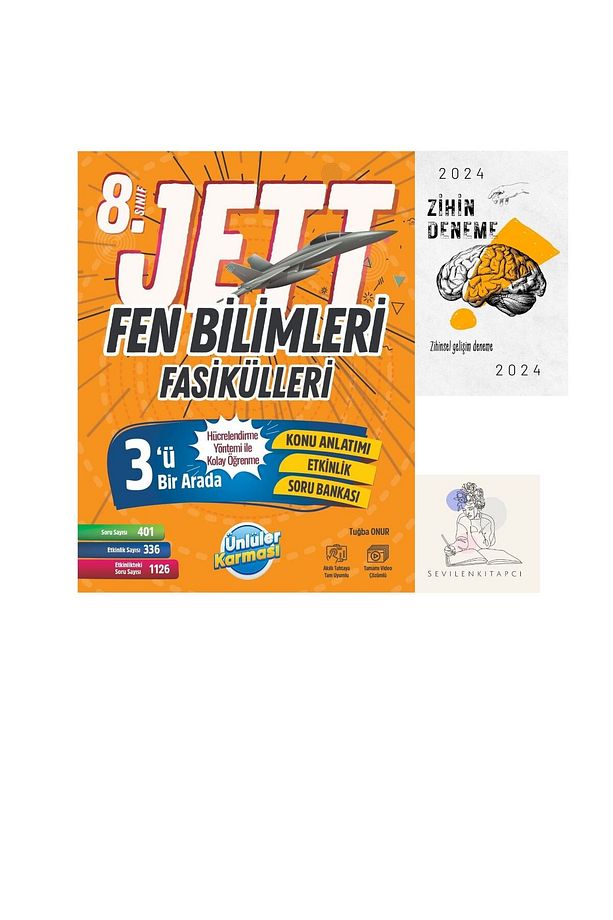 ÜNLÜLER KARMASI 8.SINIF JETT FEN BİLİMLERİ FASİKÜL+ZİHİN DENEME(SEVİLENKİTAPCİ) GÜNCEL MÜFREDAT - 2