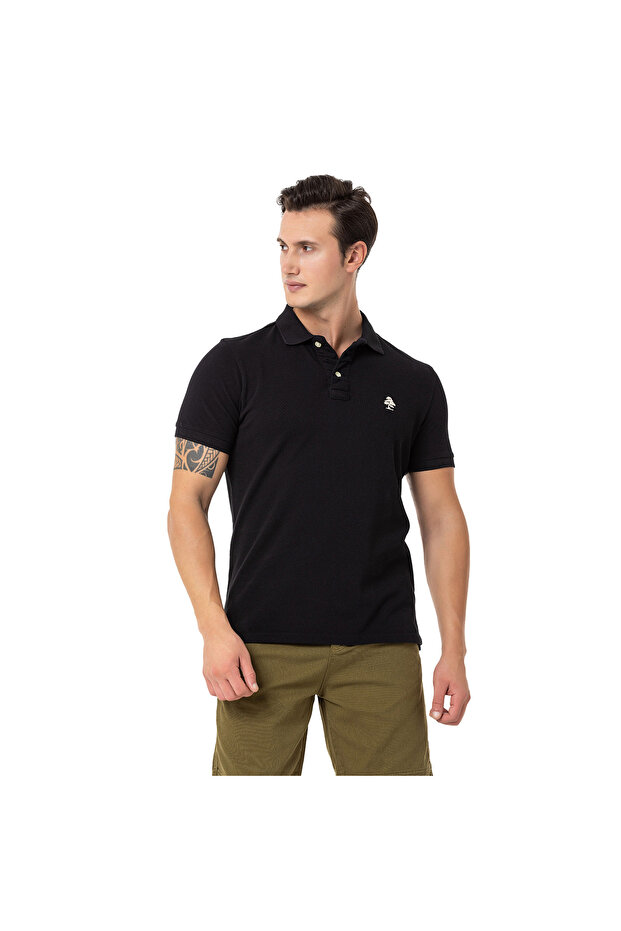 Paradise Erkek Siyah Polo Tişört ERKEK POLO T-SHIRT RFPARADISE24 - 5