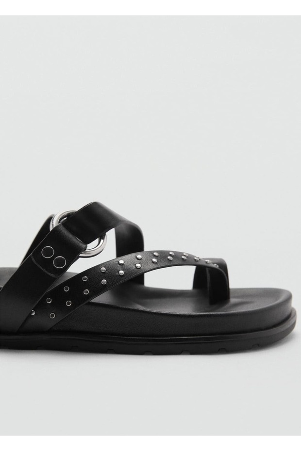 Deri Bantlı Sandalet - 6