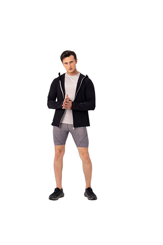 سترة الجري السوداء للرجال من Just SWEATSHIRT M4JUSTM