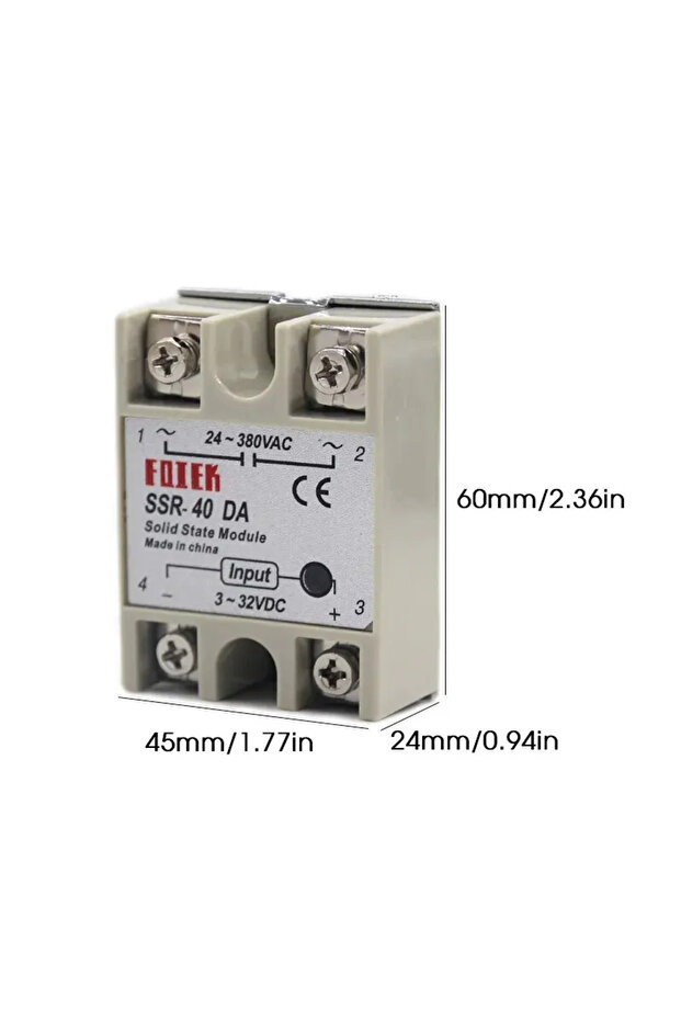 40DA Solid State Relay SSR-10DA SSR-25DA SSR-40DA 10A 25A 40A Actually 3-32V DC To 24-380V AC SSR 10 - 3