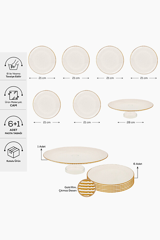 Tuana 7 Parça Pasta / Tatlı Seti - 5