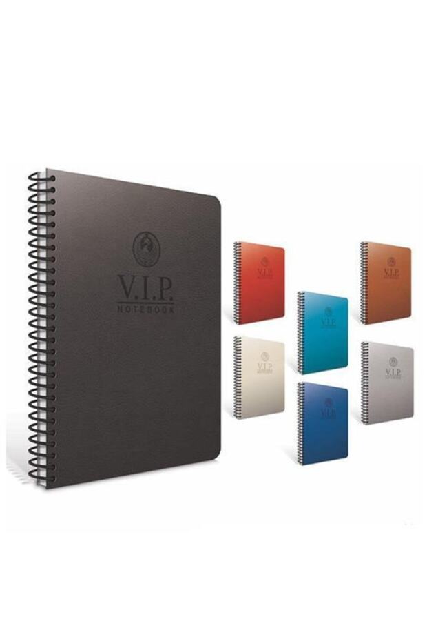 دفتر ملاحظات بغطاء جلدي مقاس 17x24 VIP